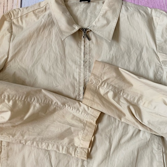 Vintage GAP 100% cotton Beige Long Sleeve zip up Jacket - Picture 4 of 8